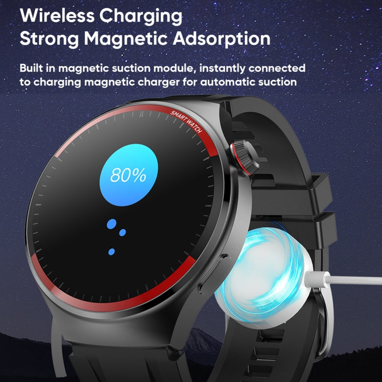 MT78 1.43 inch IP67 Waterproof Smart Watch, Support Sleep Monitoring - Black