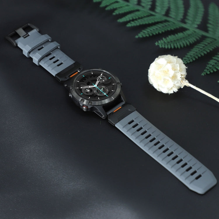 For Garmin Fenix 7 Fluororubber Quick Release Watch Band