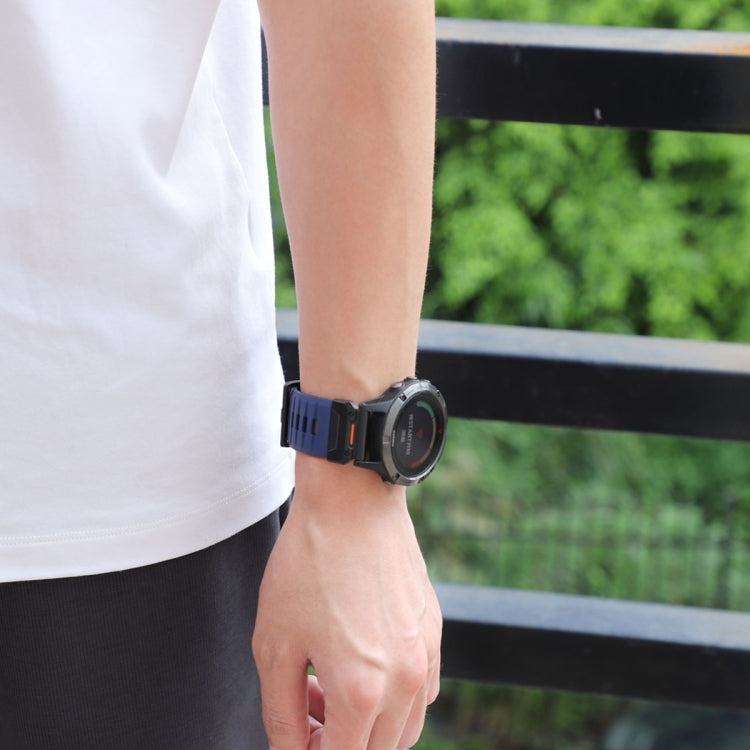 For Garmin Fenix 7 Fluororubber Quick Release Watch Band