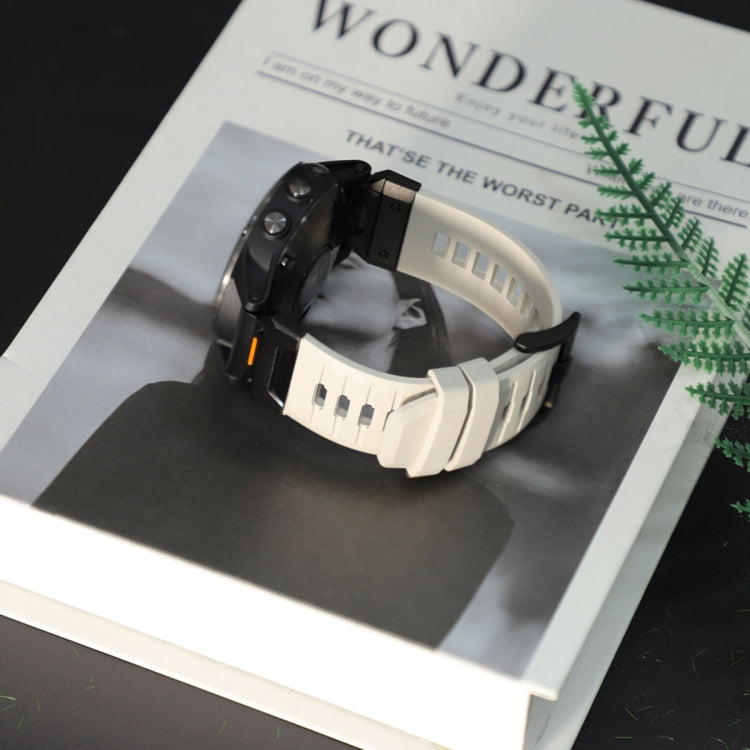 For Garmin Fenix 7 Fluororubber Quick Release Watch Band