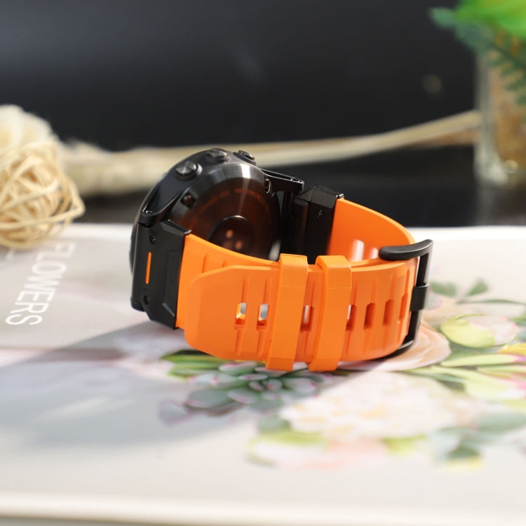 For Garmin Fenix 7X Fluororubber Quick Release Watch Band