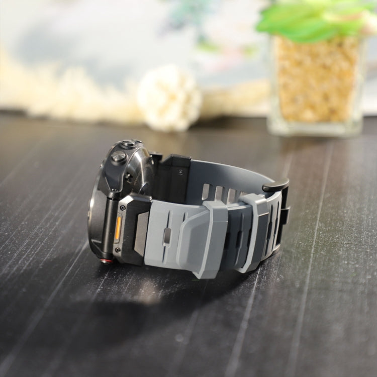 For Garmin Fenix 7X Fluororubber Quick Release Watch Band