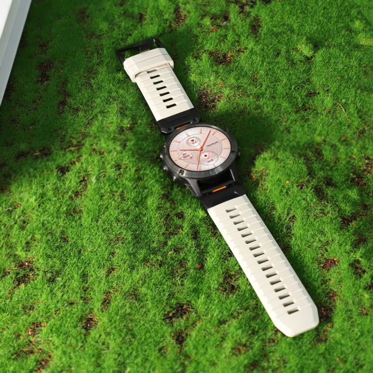For Garmin Fenix 7X Fluororubber Quick Release Watch Band