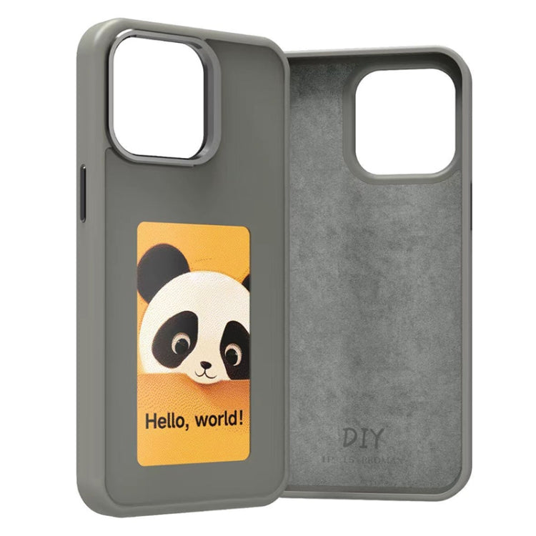 For iPhone 14 Pro Max Four-Color E-ink Screen NFC DIY Phone Case