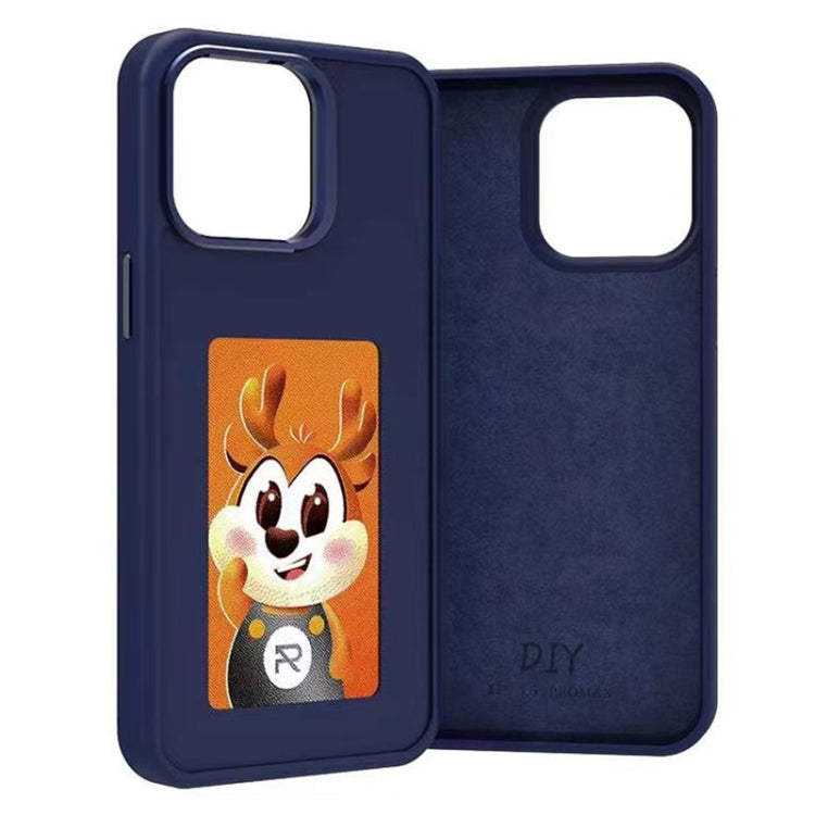 For iPhone 14 Pro Max Four-Color E-ink Screen NFC DIY Phone Case