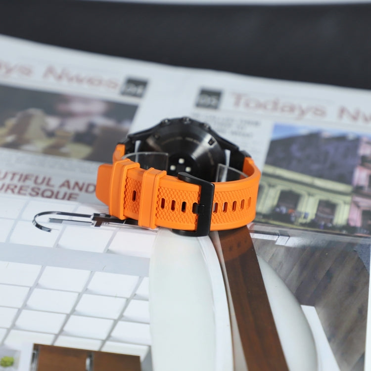 For Garmin Fenix 7 Steel Buckle Rubber Quick Release Watch Band