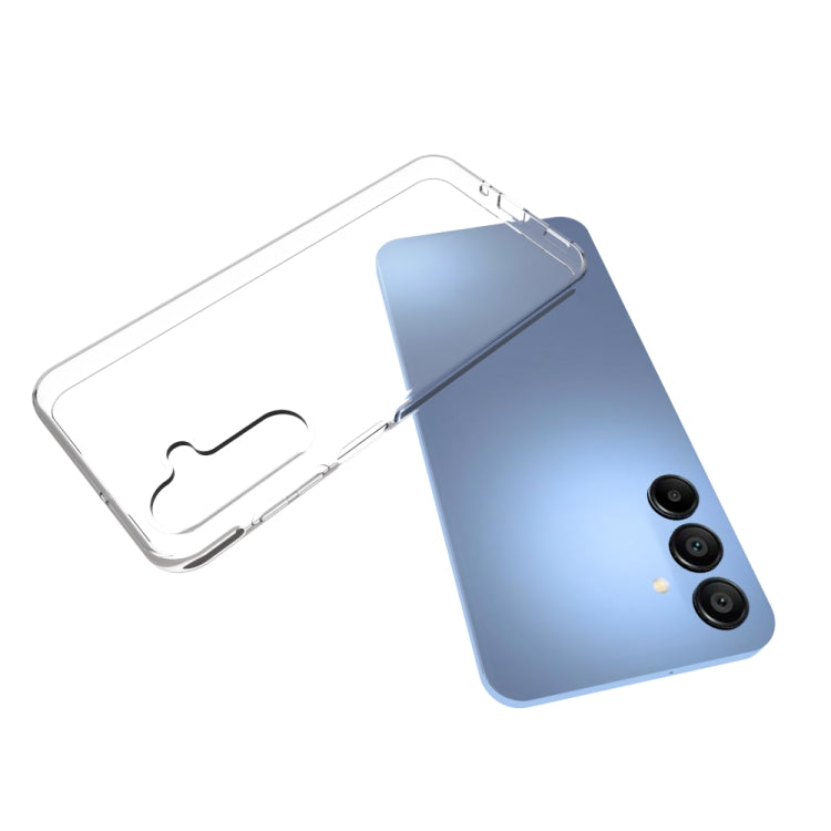 For Samsung Galaxy A16 5G Waterproof Texture TPU Phone Case - Transparent