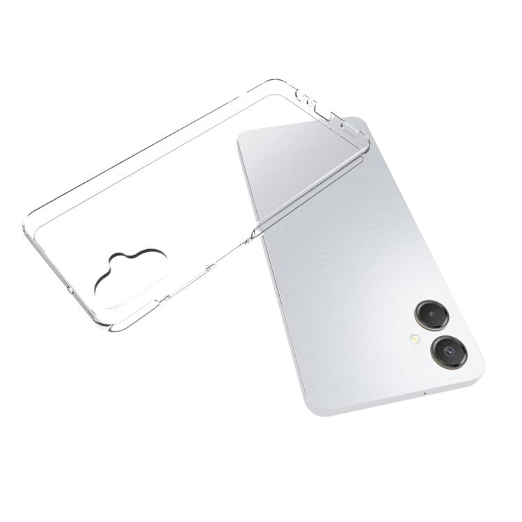For Samsung Galaxy A06 5G Waterproof Texture TPU Phone Case - Transparent