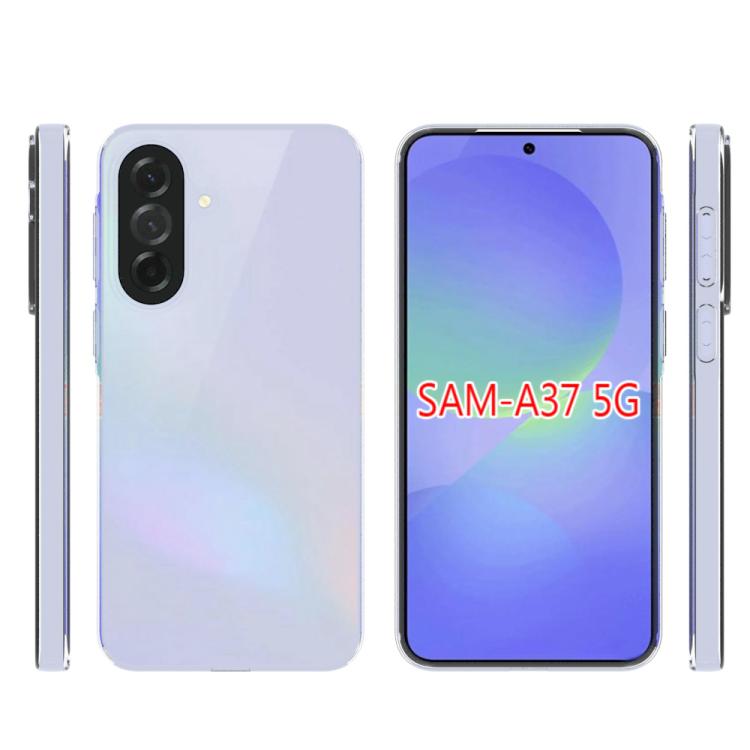 For Samsung Galaxy A37 5G Waterproof Texture TPU Phone Case - Transparent