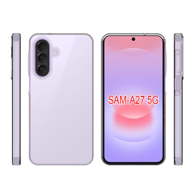 For Samsung Galaxy A27 5G Waterproof Texture TPU Phone Case - Transparent
