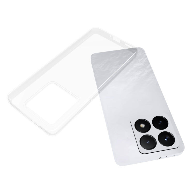 For Xiaomi 14T  Waterproof Texture TPU Phone Case - Transparent