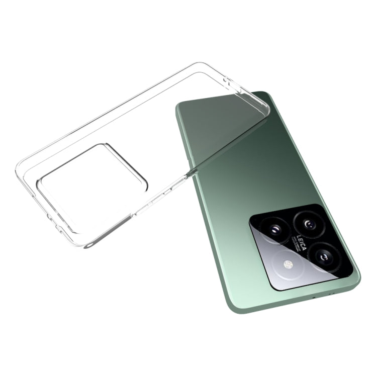 For Xiaomi 14T Pro Waterproof Texture TPU Phone Case - Transparent