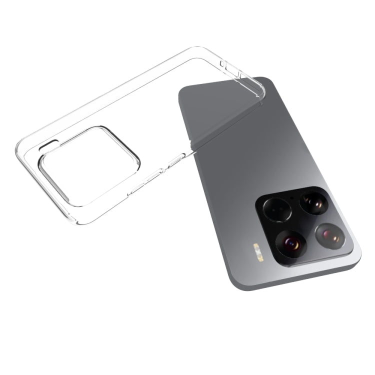 For Xiaomi 15 Waterproof Texture TPU Phone Case - Transparent