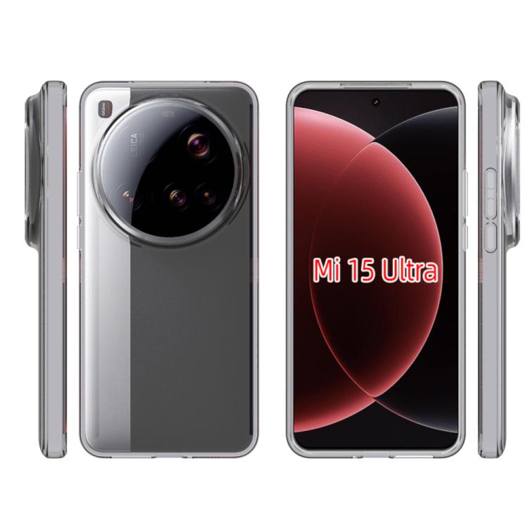 For Xiaomi 15 Ultra Waterproof Texture TPU Phone Case - Transparent