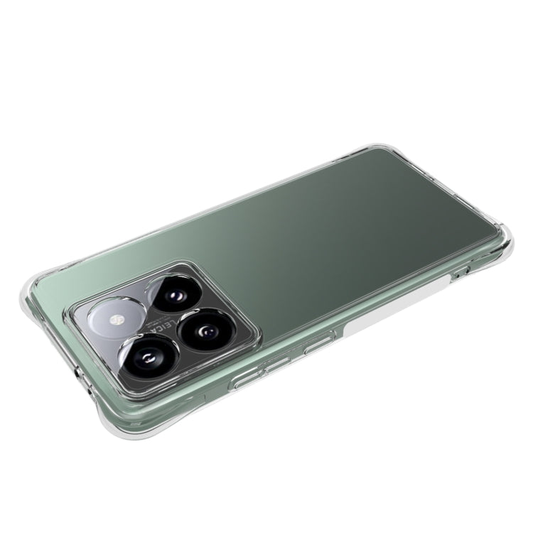 For Xiaomi 14T Pro Shockproof Non-slip Thickening TPU Phone Case - Transparent