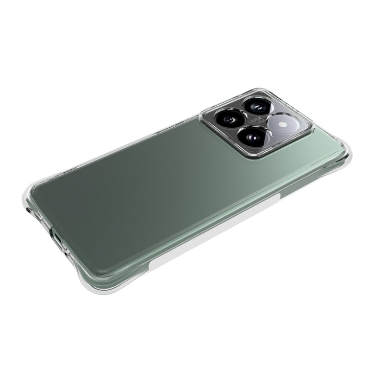 For Xiaomi 14T Pro Shockproof Non-slip Thickening TPU Phone Case - Transparent