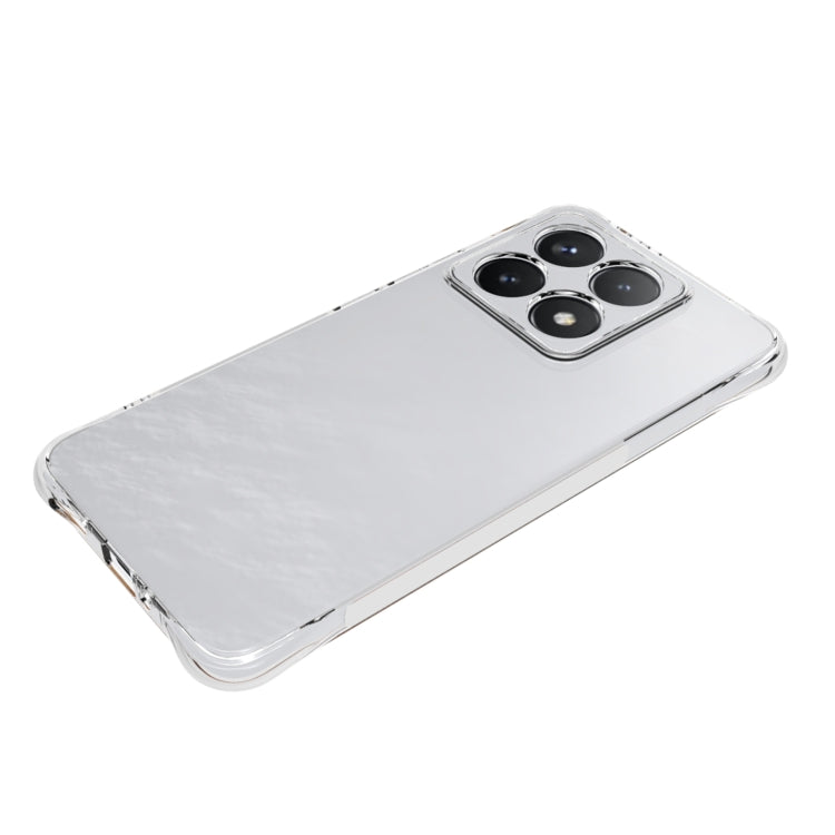 For Xiaomi 14T Shockproof Non-slip Thickening TPU Phone Case - Transparent