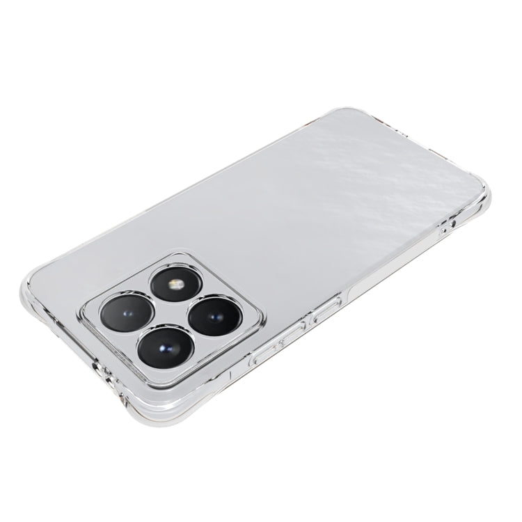 For Xiaomi 14T Shockproof Non-slip Thickening TPU Phone Case - Transparent