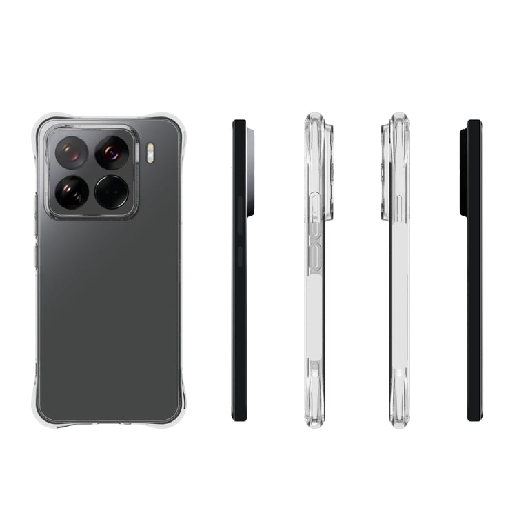 For Xiaomi 15 Pro Shockproof Non-slip Thickening TPU Phone Case - Transparent