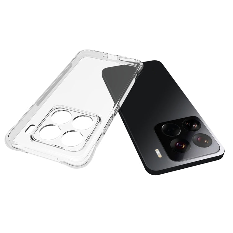 For Xiaomi 15 Pro Shockproof Non-slip Thickening TPU Phone Case - Transparent