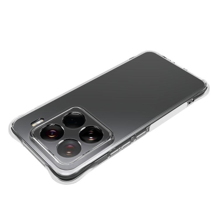 For Xiaomi 15 Pro Shockproof Non-slip Thickening TPU Phone Case - Transparent