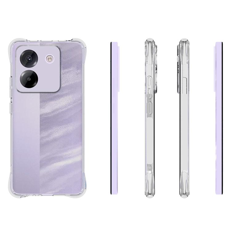 For Xiaomi Poco M7 Pro 5G Shockproof Non-slip Thickening TPU Phone Case - Transparent