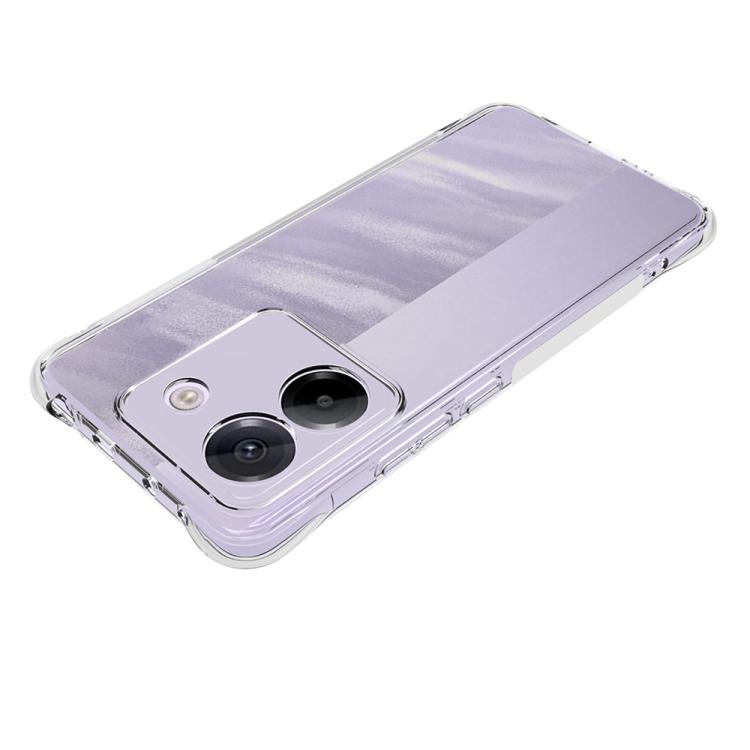 For Xiaomi Poco M7 Pro 5G Shockproof Non-slip Thickening TPU Phone Case - Transparent
