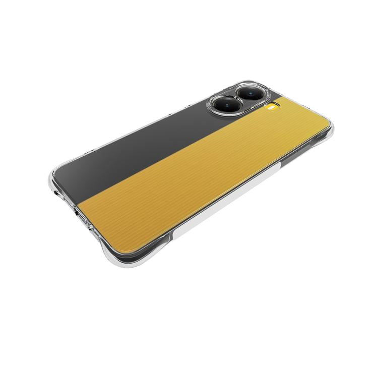 For Xiaomi Poco X7 Pro Shockproof Non-slip Thickening TPU Phone Case - Transparent