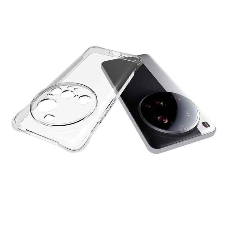 For Xiaomi 15 Ultra Shockproof Non-slip Thickening TPU Phone Case - Transparent