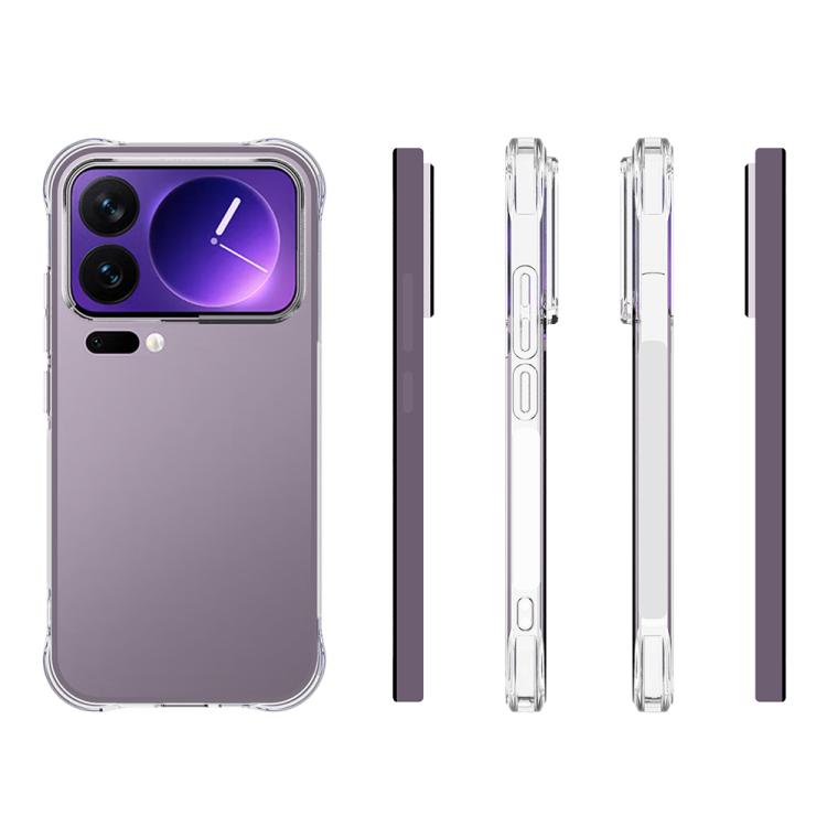 For Xiaomi 17 Pro Shockproof Non-slip Thickening TPU Phone Case - Transparent
