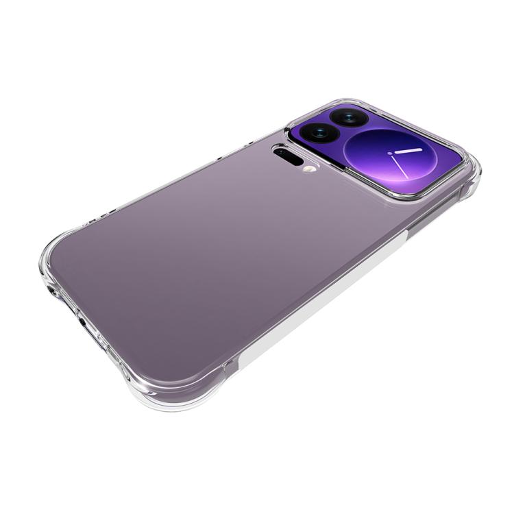 For Xiaomi 17 Pro Shockproof Non-slip Thickening TPU Phone Case - Transparent