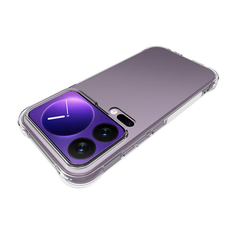 For Xiaomi 17 Pro Shockproof Non-slip Thickening TPU Phone Case - Transparent