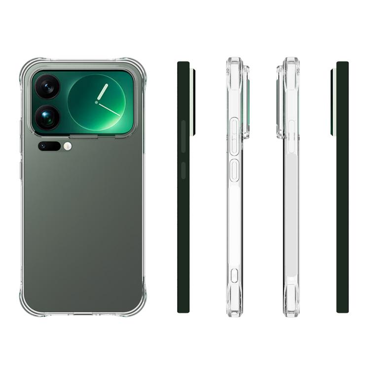 For Xiaomi 17 Pro Max Shockproof Non-slip Thickening TPU Phone Case - Transparent