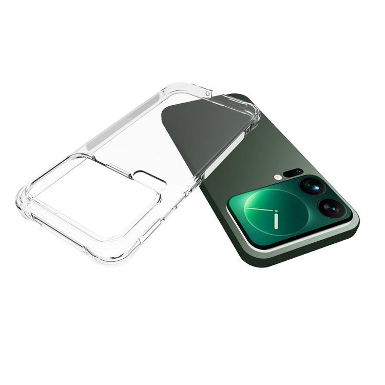 For Xiaomi 17 Pro Max Shockproof Non-slip Thickening TPU Phone Case - Transparent