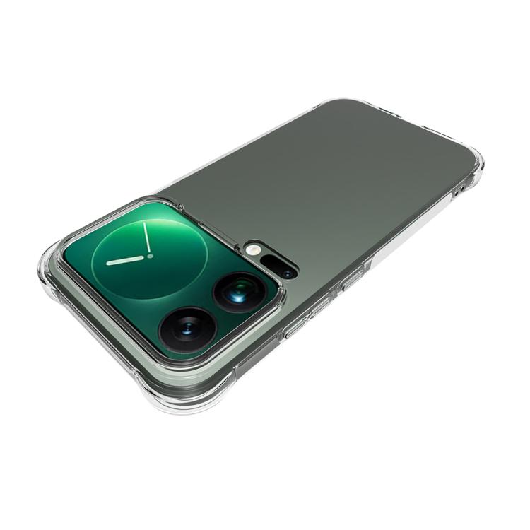 For Xiaomi 17 Pro Max Shockproof Non-slip Thickening TPU Phone Case - Transparent