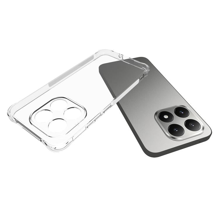 For Xiaomi 15T Shockproof Non-slip Thickening TPU Phone Case - Transparent