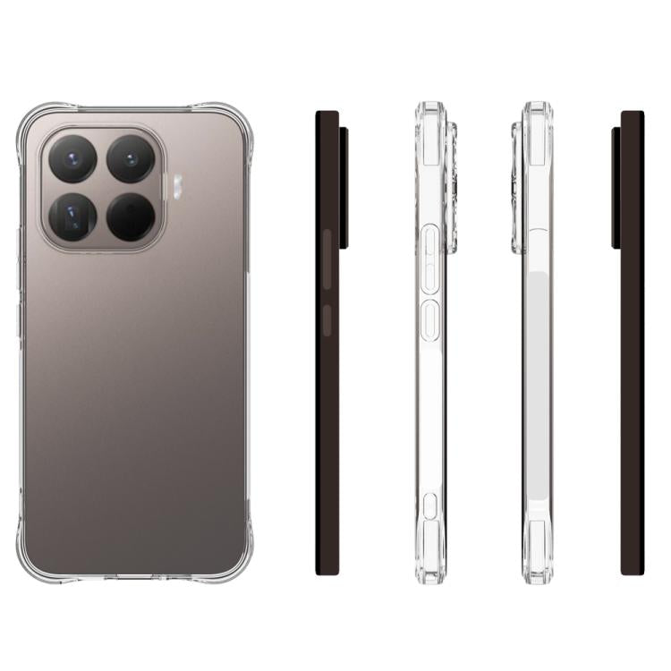 For Xiaomi 17T Pro 5G Shockproof Non-slip Thickening TPU Phone Case - Transparent