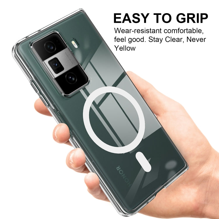 For Honor Magic Vs3 Scratchproof PC Transparent MagSafe Phone Case - Transparent
