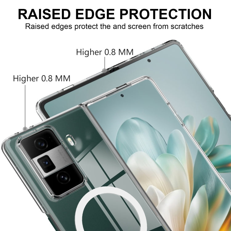 For Honor Magic Vs3 Scratchproof PC Transparent MagSafe Phone Case - Transparent