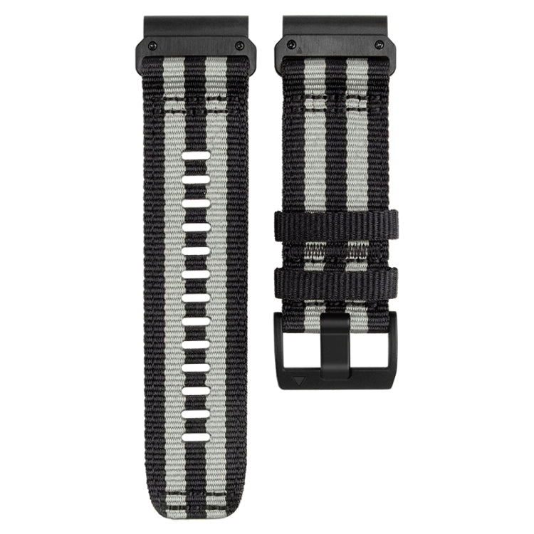 For Garmin Fenix 7X Nylon Canvas Quick Release Watch Band