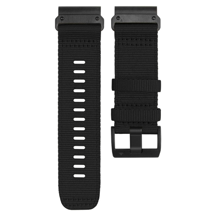 For Garmin Fenix 7X Nylon Canvas Quick Release Watch Band
