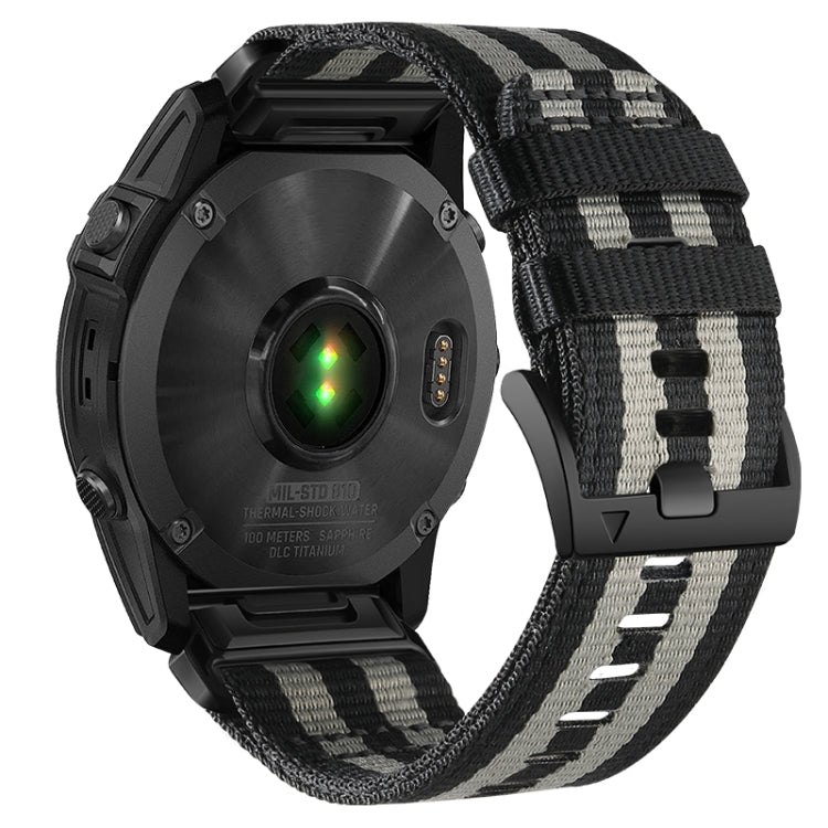 For Garmin Fenix 7 Nylon Canvas Quick Release Watch Band
