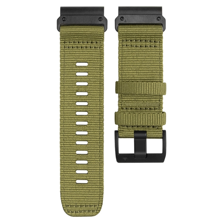 For Garmin Fenix 7 Nylon Canvas Quick Release Watch Band