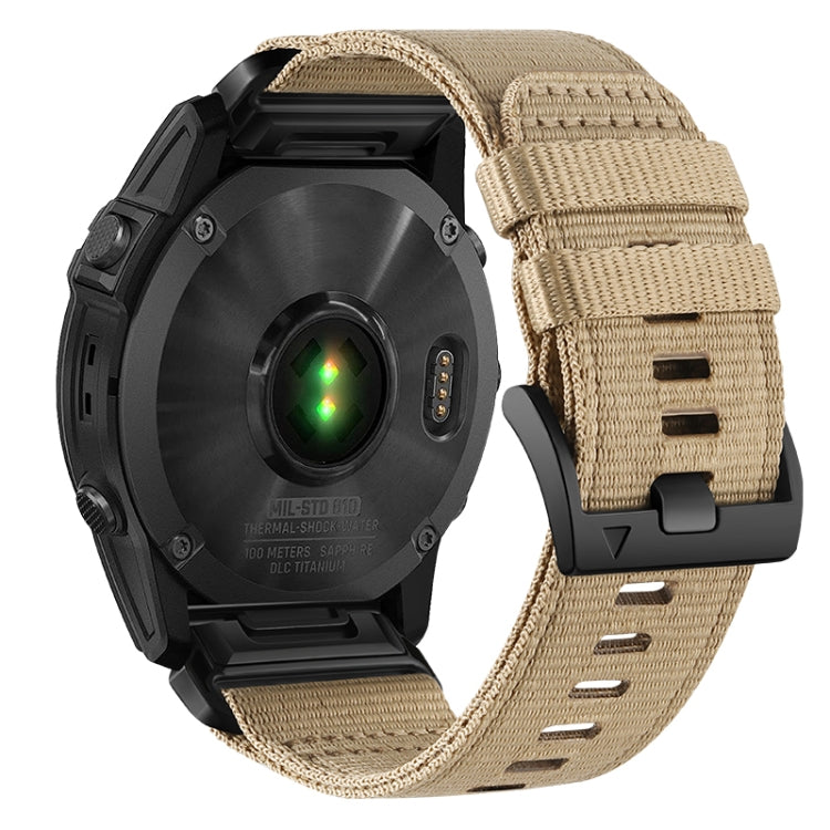 For Garmin Fenix 7 Nylon Canvas Quick Release Watch Band
