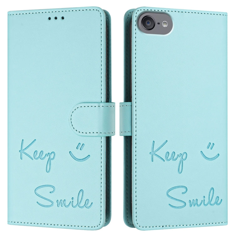 For iPod Touch 7 / 6 / 5 Smile Embossing RFID Leather Phone Case