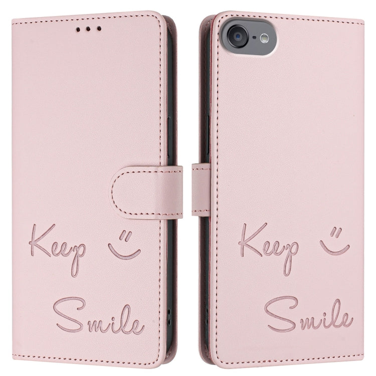 For iPod Touch 7 / 6 / 5 Smile Embossing RFID Leather Phone Case