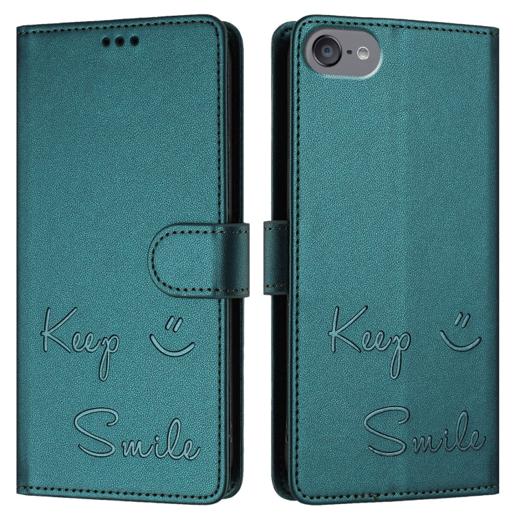 For iPod Touch 7 / 6 / 5 Smile Embossing RFID Leather Phone Case