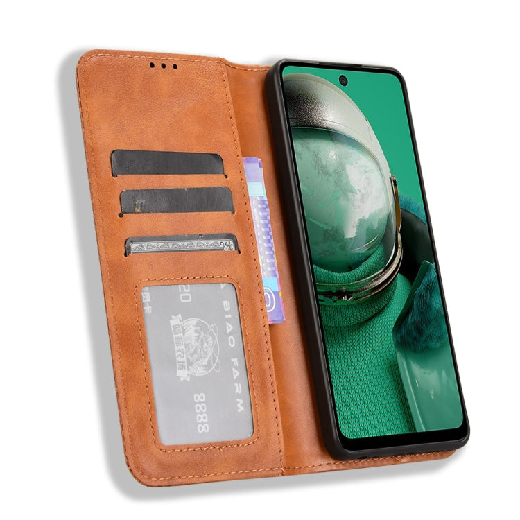 For HMD Pulse Pro / Pulse / Pulse+ Magnetic Buckle Retro Texture Leather Phone Case