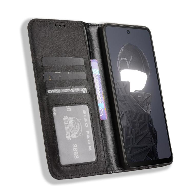 For HMD Fusion 5G Magnetic Buckle Retro Texture Leather Phone Case