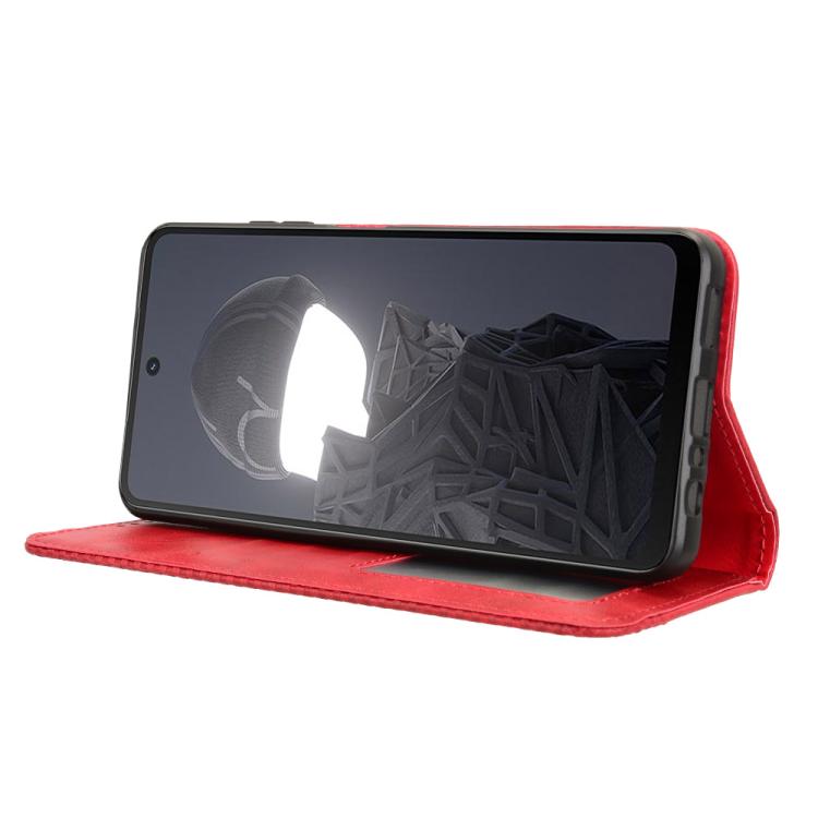 For HMD Fusion 5G Magnetic Buckle Retro Texture Leather Phone Case